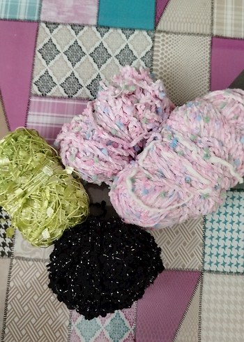 Renkli Bohem El İşi İplik Seti - Görsel 4