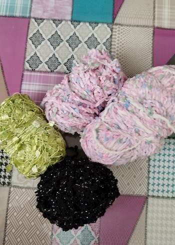 Renkli Bohem El İşi İplik Seti - Görsel 5