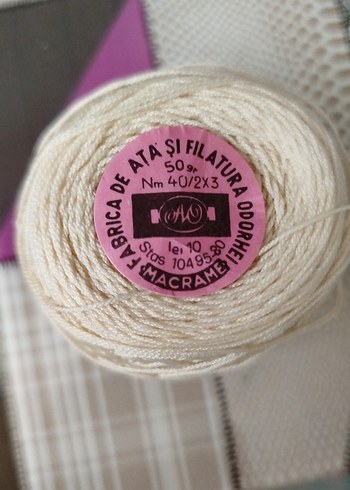 dantel İpi - 50 gr Doğal Renk - Görsel 3