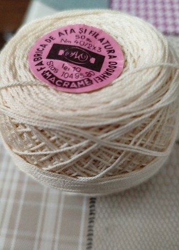 dantel İpi - 50 gr Doğal Renk - Görsel 5