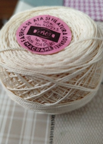 dantel İpi - 50 gr Doğal Renk - Görsel 4