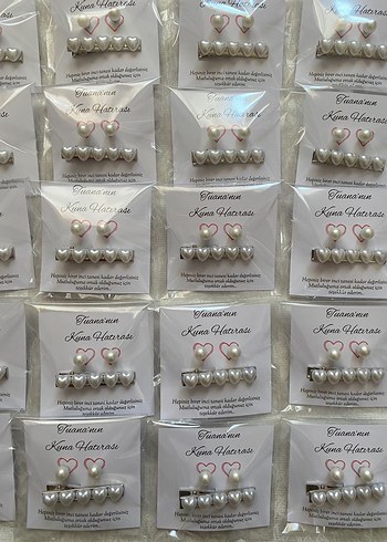 Beyaz İnci Detaylı Kadın Kol Düğmeleri - Görsel 2