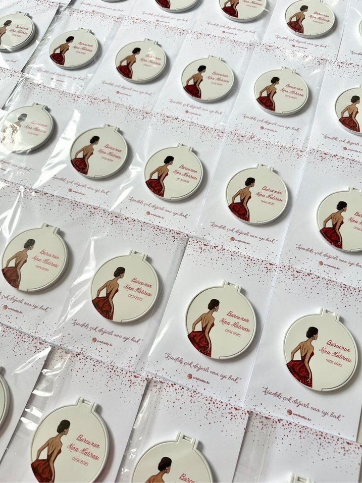 Bordo Parlak Allık ve Aynası - Görsel 2