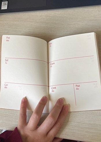 Haftalık Planlayıcı Defter küçük boy