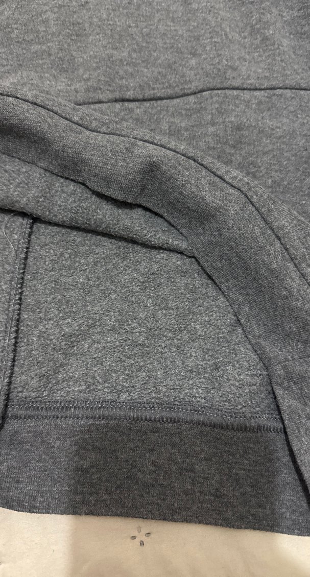 Gri çocuk Sweatshirt Uzun Kollu Fermuarlı - Görsel 3