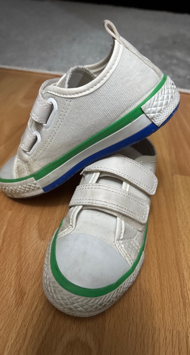 Erkek Çocuk Beyaz Cırt Cırtlı Spor Ayakkabı - Görsel 2