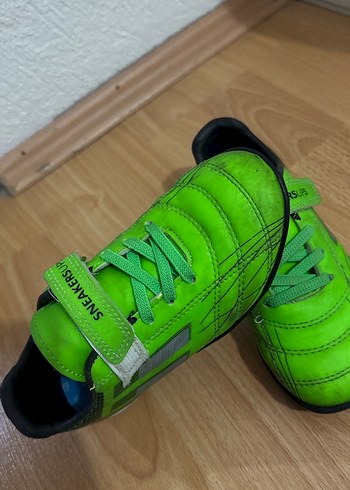 Yeşil Erkek Çocuk Spor Ayakkabı Velcro - Görsel 2