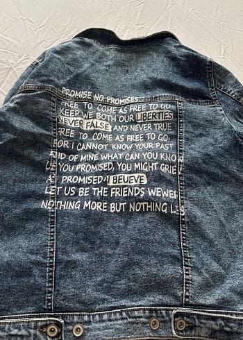 Düğmeli Mavi Denim Kadın Ceket - Görsel 3