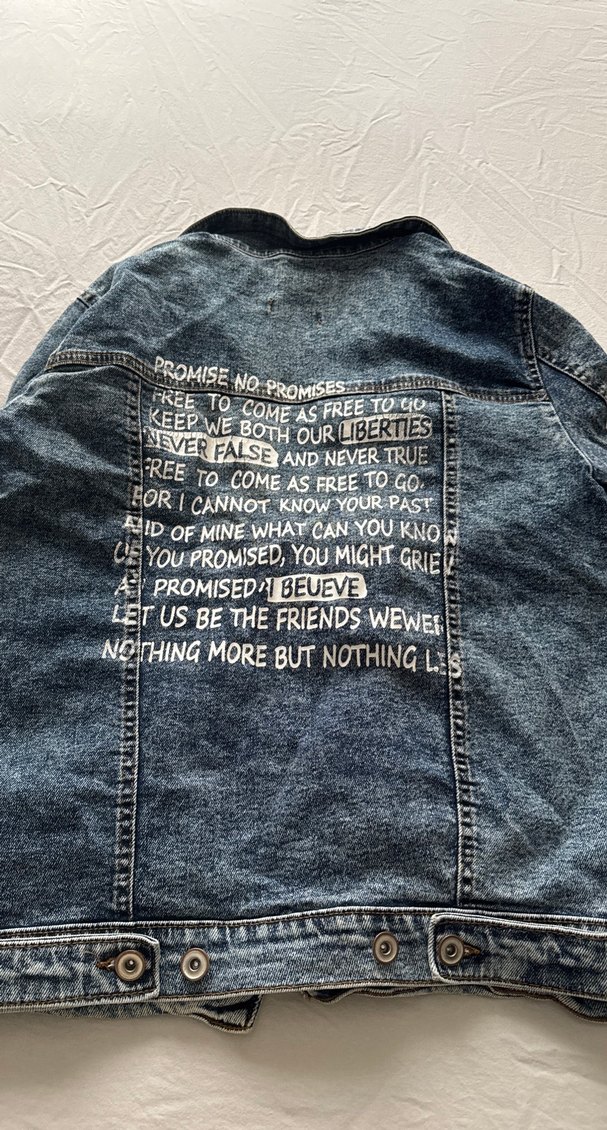 Düğmeli Mavi Denim Kadın Ceket - Görsel 3