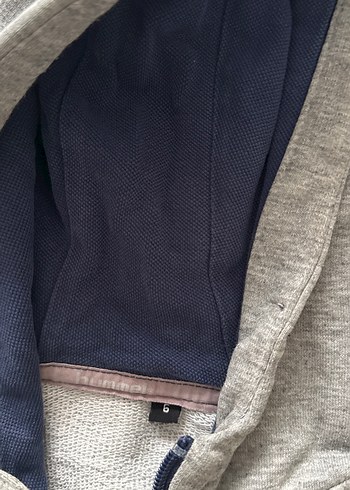 Erkek Çocuk Gri Kapüşonlu Fermuarlı Hummel Ceket - Görsel 2
