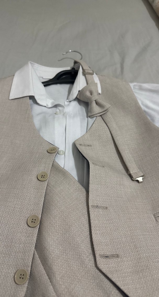 Klasik Kesim Gri Çocuk Yelek Takımı - Görsel 2