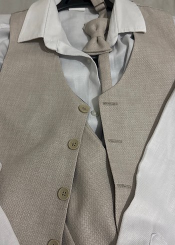 Erkek Çocuk Klasik Krem Takım - Görsel 2