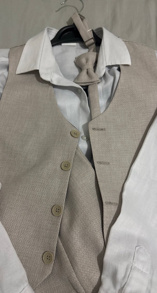 Erkek Çocuk Klasik Krem Takım - Görsel 2