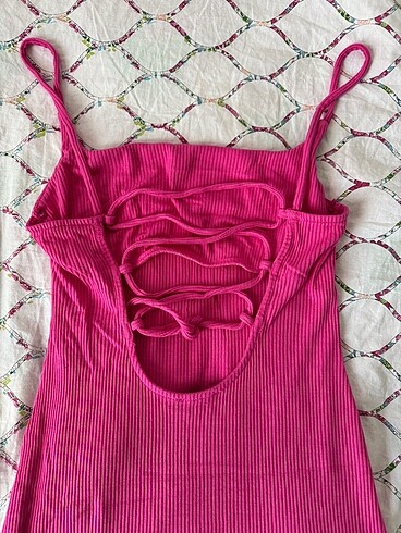s Beden Bershka pembe elbise