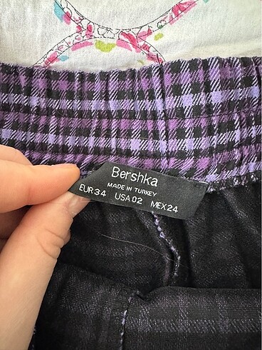 Bershka Bershka Mor Şort Etek
