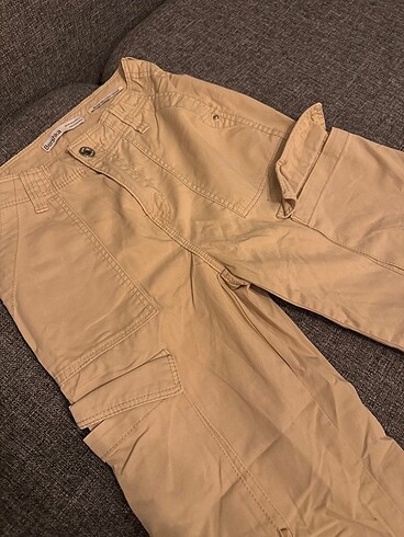 xs Beden camel Renk Bershka Krem Rengi Pantolon