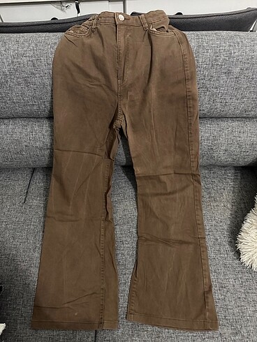 xs Beden kahverengi Renk Bershka Kahverengi Pantolon