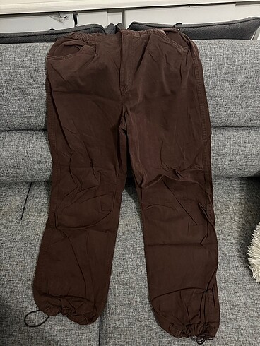 s Beden kahverengi Renk Bershka kahverengi paraşüt pantolon