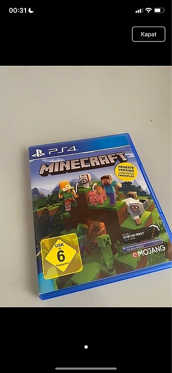 Minecraft ps4 oyun