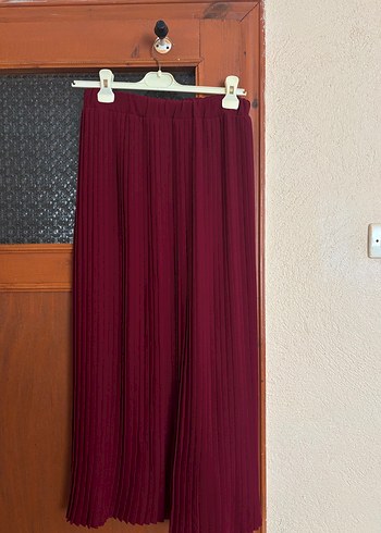 Bordo Uzun Kollu Midi Kadın Tunik - Görsel 4