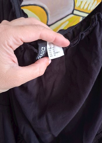 Siyah Askısız Midi Kadın Tulum - Görsel 5