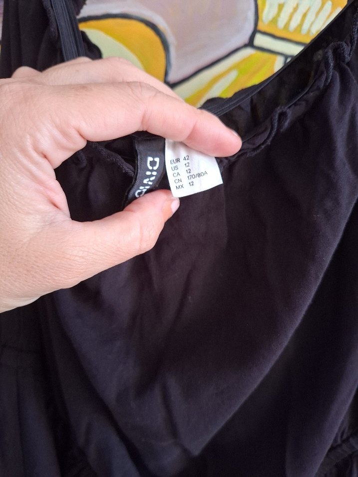 Siyah Askısız Midi Kadın Tulum - Görsel 5