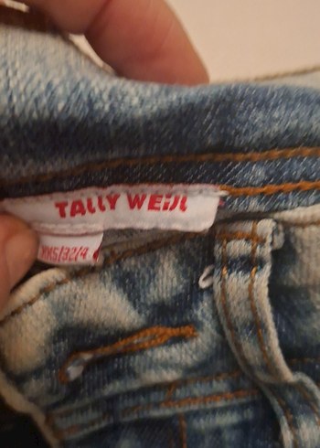 Mavi Bağlamalı Mini Denim Şort - Görsel 2