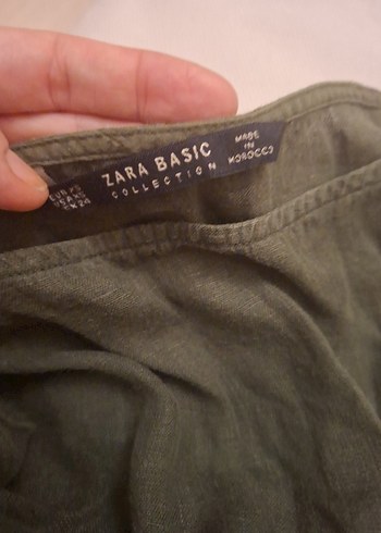 Kolsuz Uzun Keten Elbise - Görsel 2