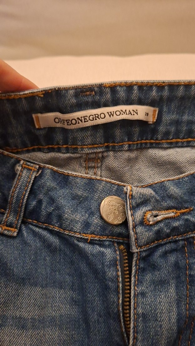 Kadın Mavi Kot Mini Şort - Görsel 2