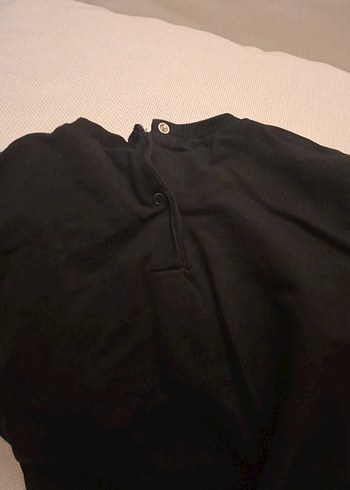 Kız Çocuk Siyah Fırfırlı Sweatshirt - Görsel 5