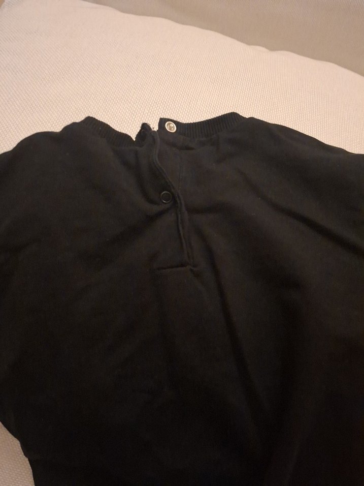 Kız Çocuk Siyah Fırfırlı Sweatshirt - Görsel 5