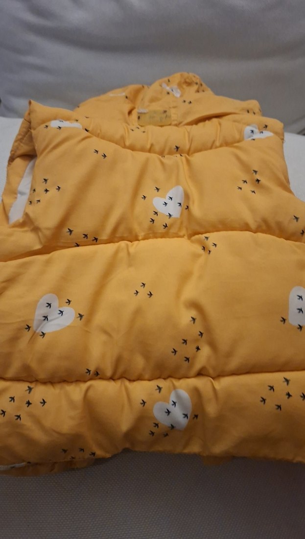 Sarı Kapüşonlu Erkek Çocuk Yelek - Görsel 4