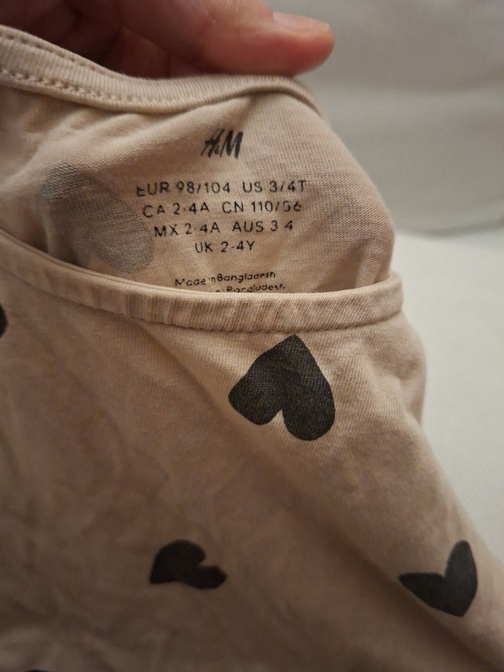 Kız Çocuk Kolsuz Bej Kalp Desenli Elbise - Görsel 2