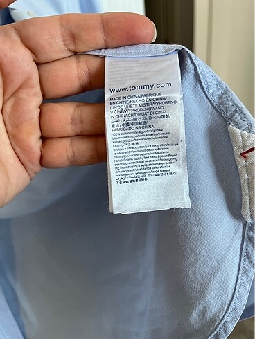 38 Beden mavi Renk Tommy kadın gömlek