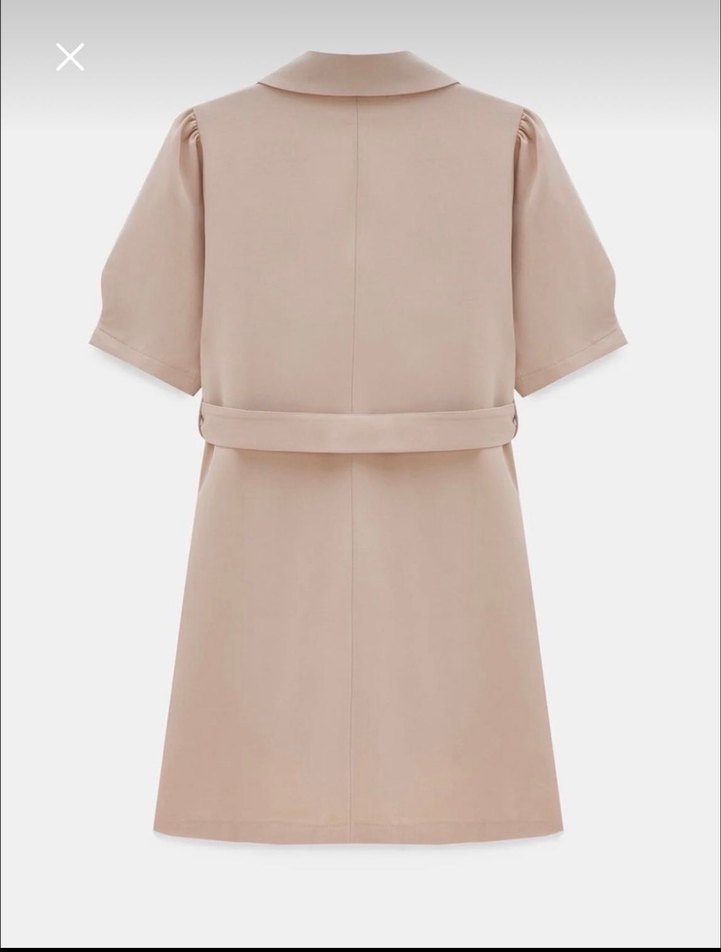 Bej Kemerli Kadın elbise - Görsel 5