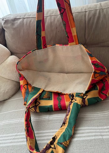 Renkli Bohem Kadın Omuz Çantası bez - Görsel 2