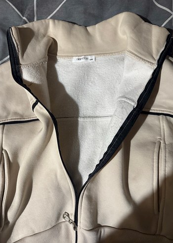 Fermuarlı Yüksek Yakalı Kadın Sweatshirt - Görsel 2