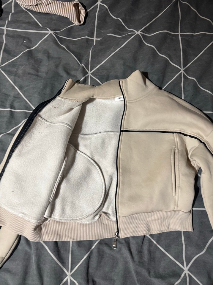 Fermuarlı Yüksek Yakalı Kadın Sweatshirt - Görsel 3