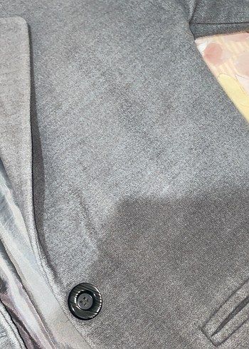 Gri Uzun Kadın Kaban - Görsel 6