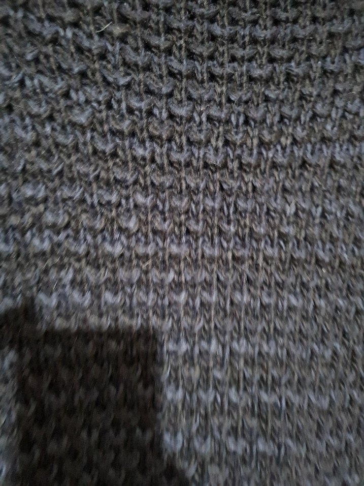 lacivert adın Boğazlı Kolsuz Örgü panco - Görsel 2