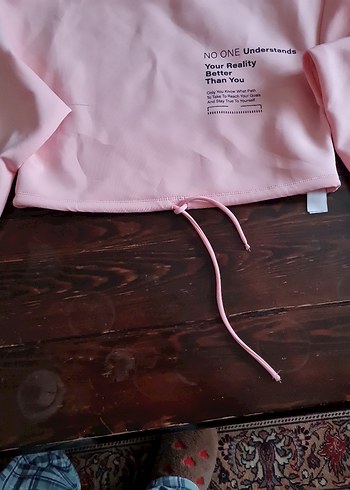 Pembe Mini Baskılı Uzun Kollu Sweatshirt - Görsel 6