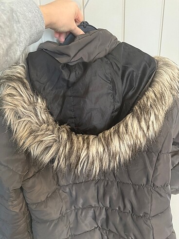 xl Beden gri Renk H&M Mont XL Vizon Renk