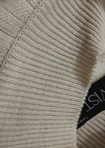 Krem Triko Kadın Kazak - Görsel 4