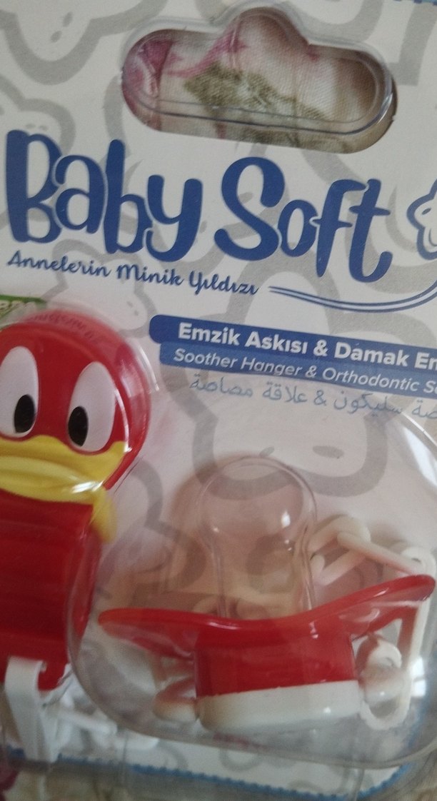 Baby Soft Kırmızı Emzik ve Aksesuvar Seti - Görsel 3