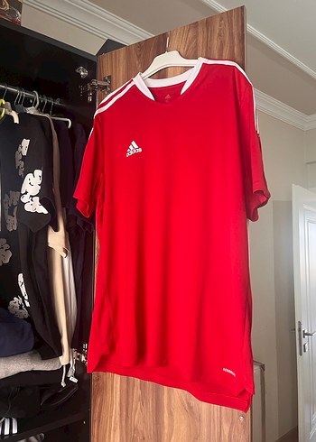 Kırmızı Adidas Erkek Spor Tişörtü