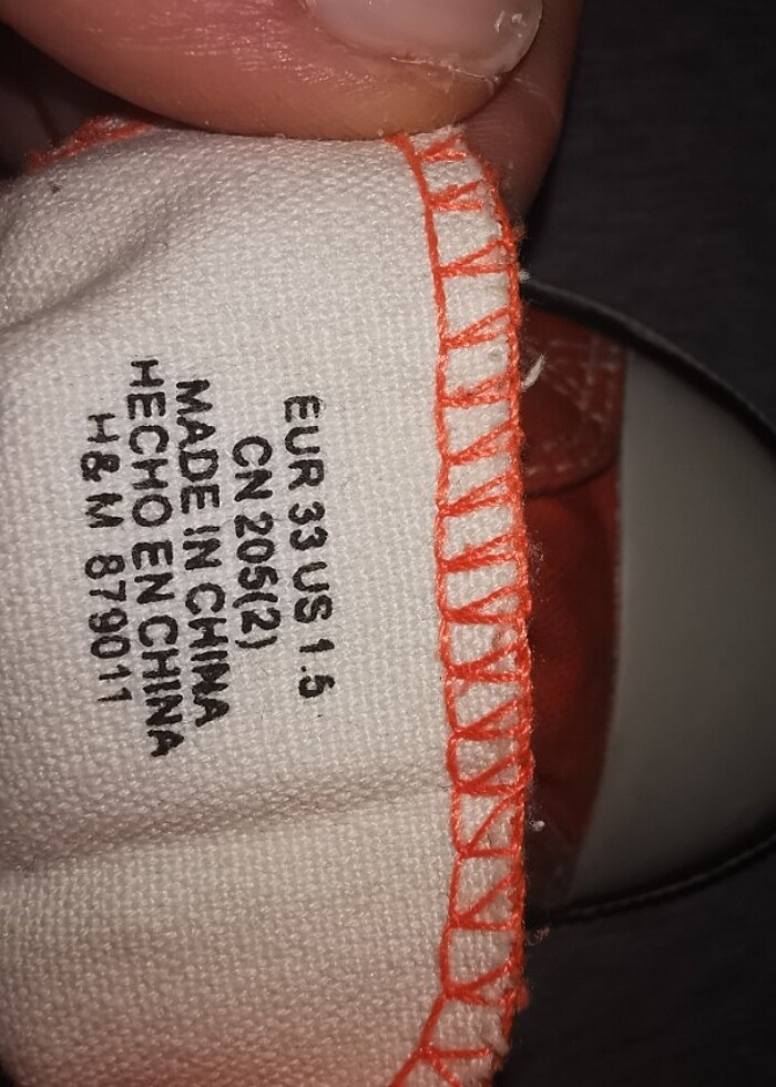 H&M erkek çocuk ayakkabi 33 Numara turuncu  - Görsel 4