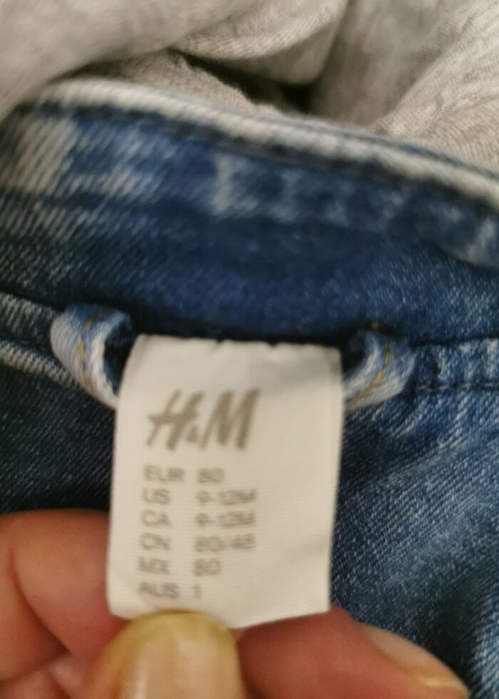 H&M Erkek bebek kot mont - Görsel 2