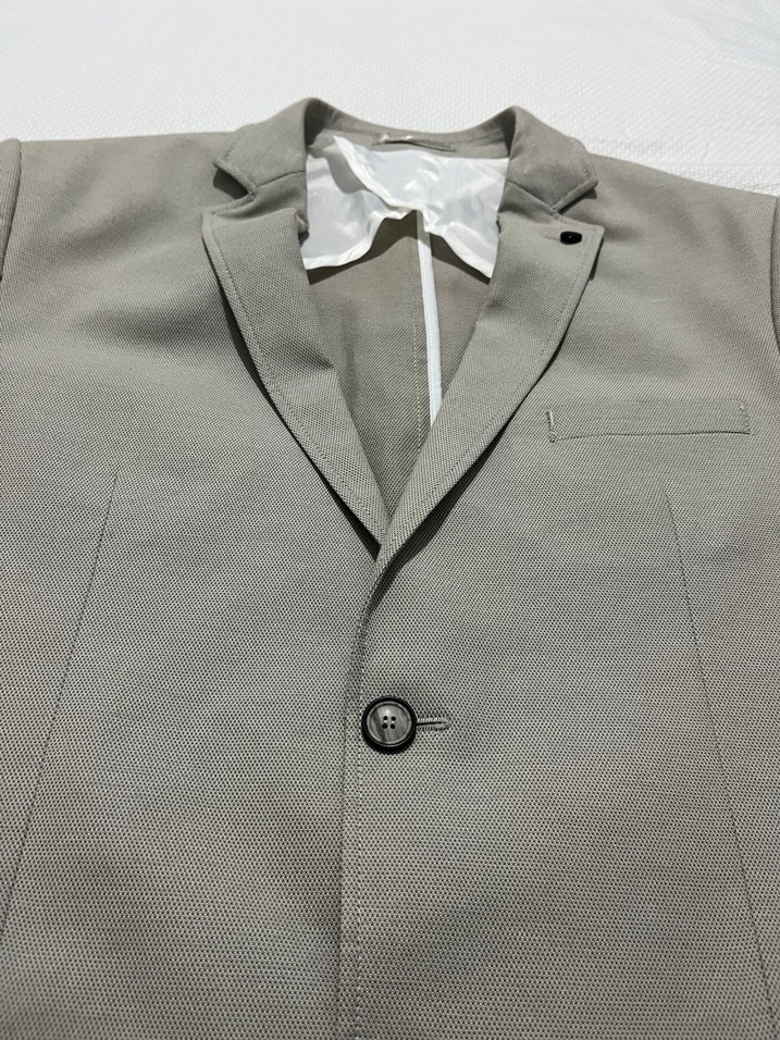 Bej Erkek Normal Kesim Ceket - Görsel 2