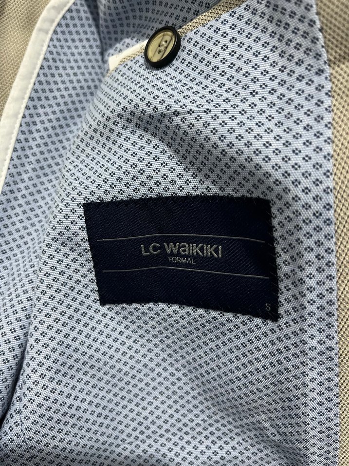 Bej Erkek Normal Kesim Ceket - Görsel 4