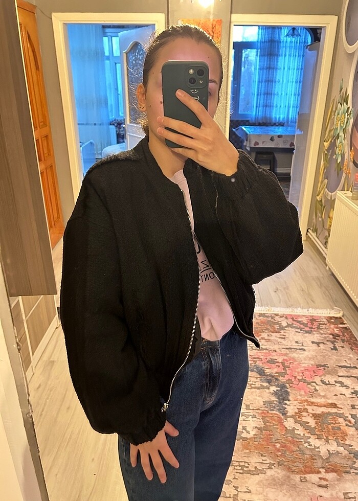 Milla bomber tüvit ceket - Görsel 3